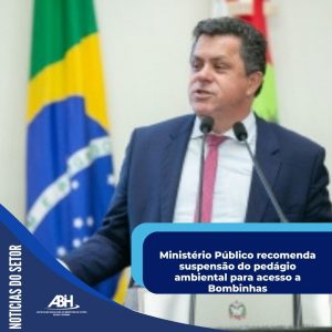 Ministério Público recomenda suspensão do pedágio ambiental para acesso a Bombinhas