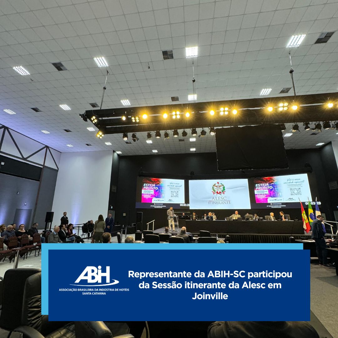 Representante da ABIH-SC participou da Sessão itinerante da Alesc em Joinville