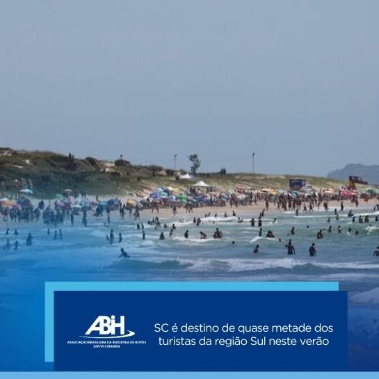 SC é destino de quase metade dos turistas da região Sul neste verão