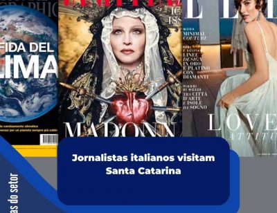 Jornalistas italianos visitam Santa Catarina