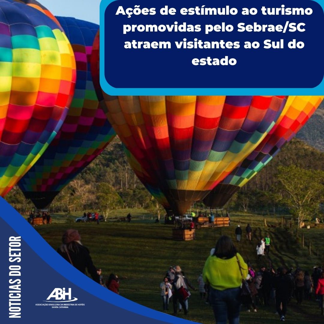 Ações de estímulo ao turismo promovidas pelo Sebrae SC atraem visitantes ao Sul do estado