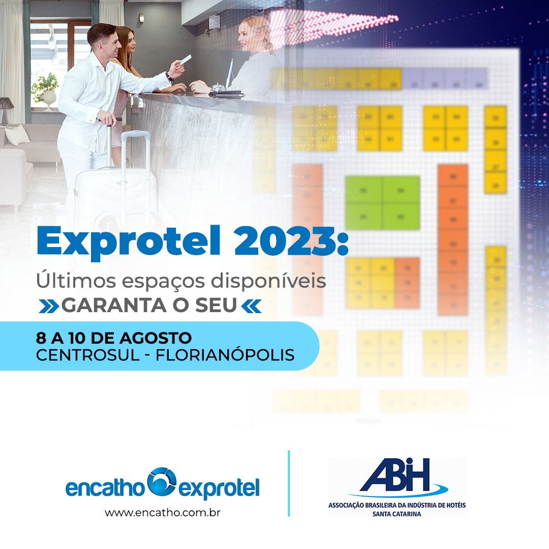 Exprotel 2023 últimos espaços disponíveis