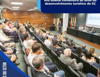 Ato solene comemora 50 anos do desenvolvimento turístico de SC