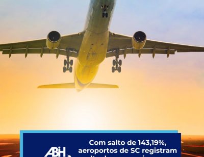 Com salto de 143,19%, aeroportos de SC registram alta de passageiros em voos internacionais