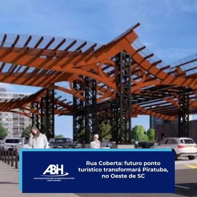 Rua Coberta futuro ponto turístico transformará Piratuba, no Oeste de SC