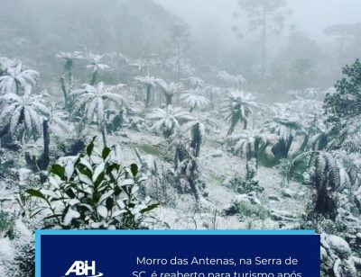 Morro das Antenas, na Serra de SC, é reaberto para turismo após ter sido fechado por vandalismo