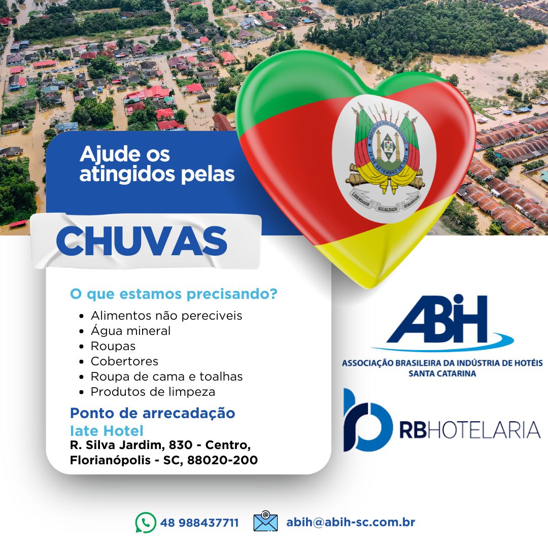 Parceria ABIH-SC Chuvas RS
