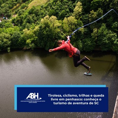 Tirolesa, ciclismo, trilhas e queda livre em penhasco conheça o turismo de aventura de SC