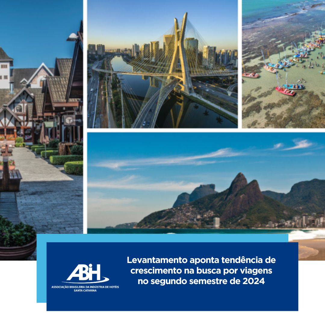 Levantamento aponta tendência de crescimento na busca por viagens no segundo semestre de 2024