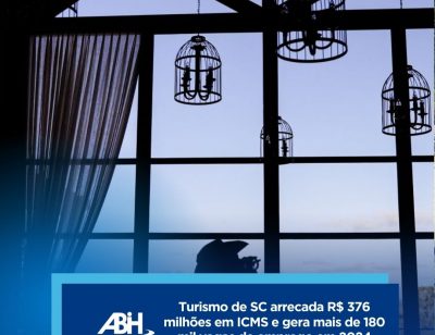 Turismo de SC arrecada R$ 376 milhões em ICMS e gera mais de 180 mil vagas de emprego em 2024