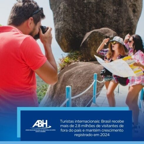 Turistas internacionais Brasil recebe mais de 2.8 milhões de visitantes de fora do país e mantém crescimento registrado em 2024