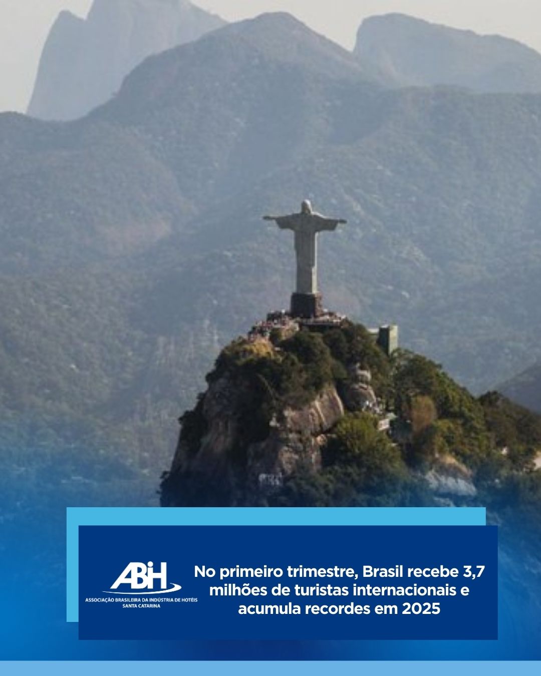 No primeiro trimestre, Brasil recebe 3,7 milhões de turistas internacionais e acumula recordes em 2025