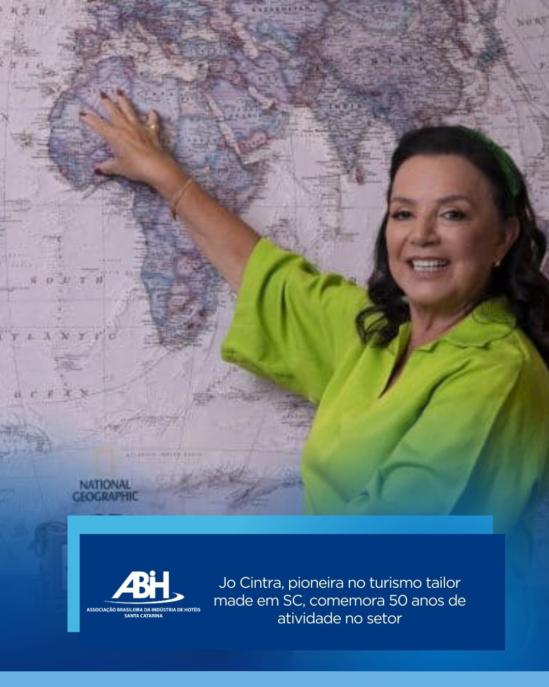 Jo Cintra, pioneira no turismo tailor made em SC, comemora 50 anos de atividade no setor