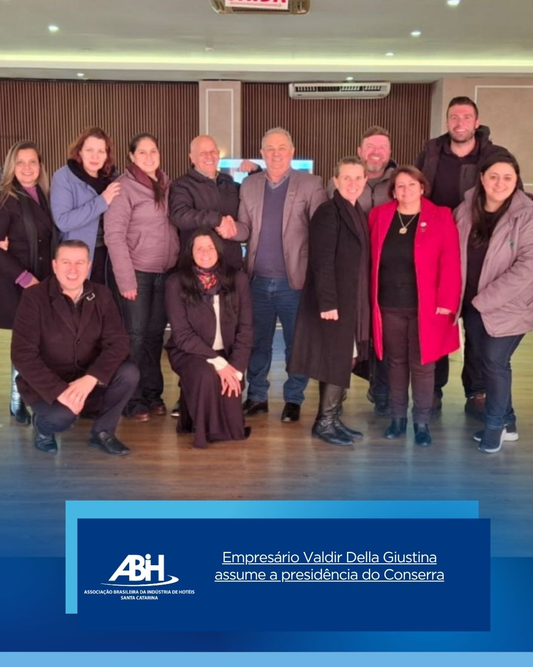 Empresário Valdir Della Giustina assume a presidência do Conserra
