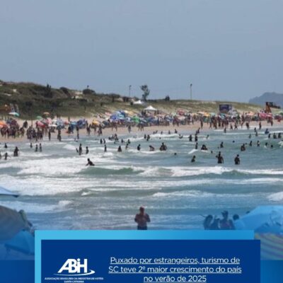 Puxado por estrangeiros, turismo de SC teve 2º maior crescimento do país no verão de 2025