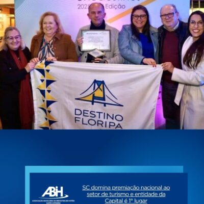 SC domina premiação nacional ao setor de turismo e entidade da Capital é 1° lugar