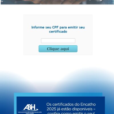 Os certificados do Encatho 2025 já estão disponíveis – confira como emitir o seu!