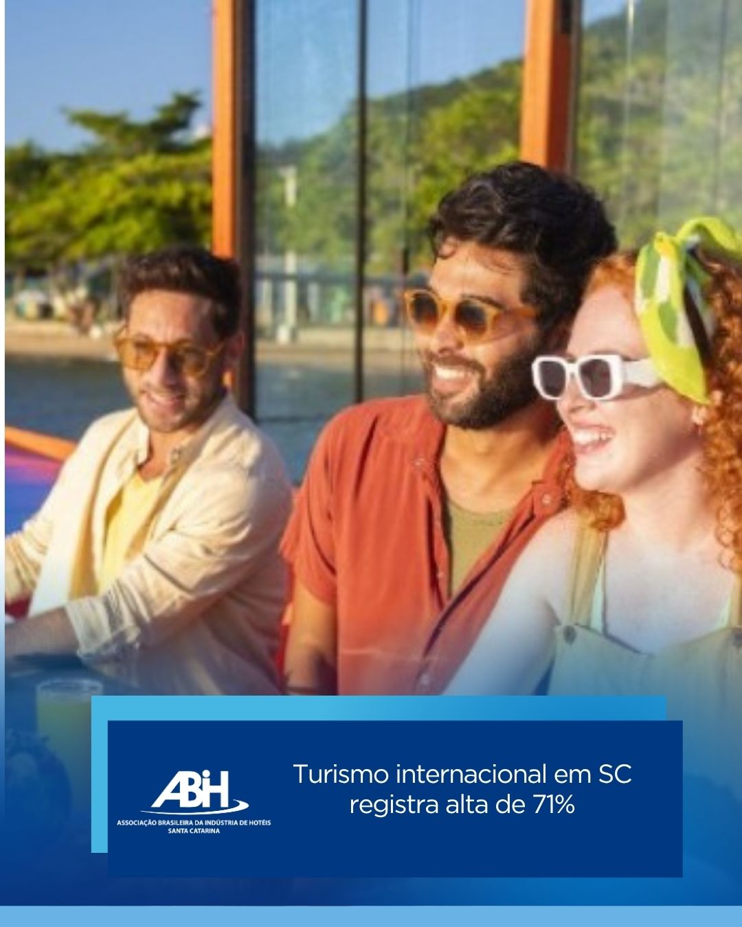 Turismo internacional em SC registra alta de 71%