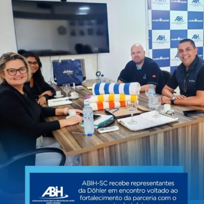 ABIH-SC recebe representantes da Döhler em encontro voltado ao fortalecimento da parceria com o setor hoteleiro
