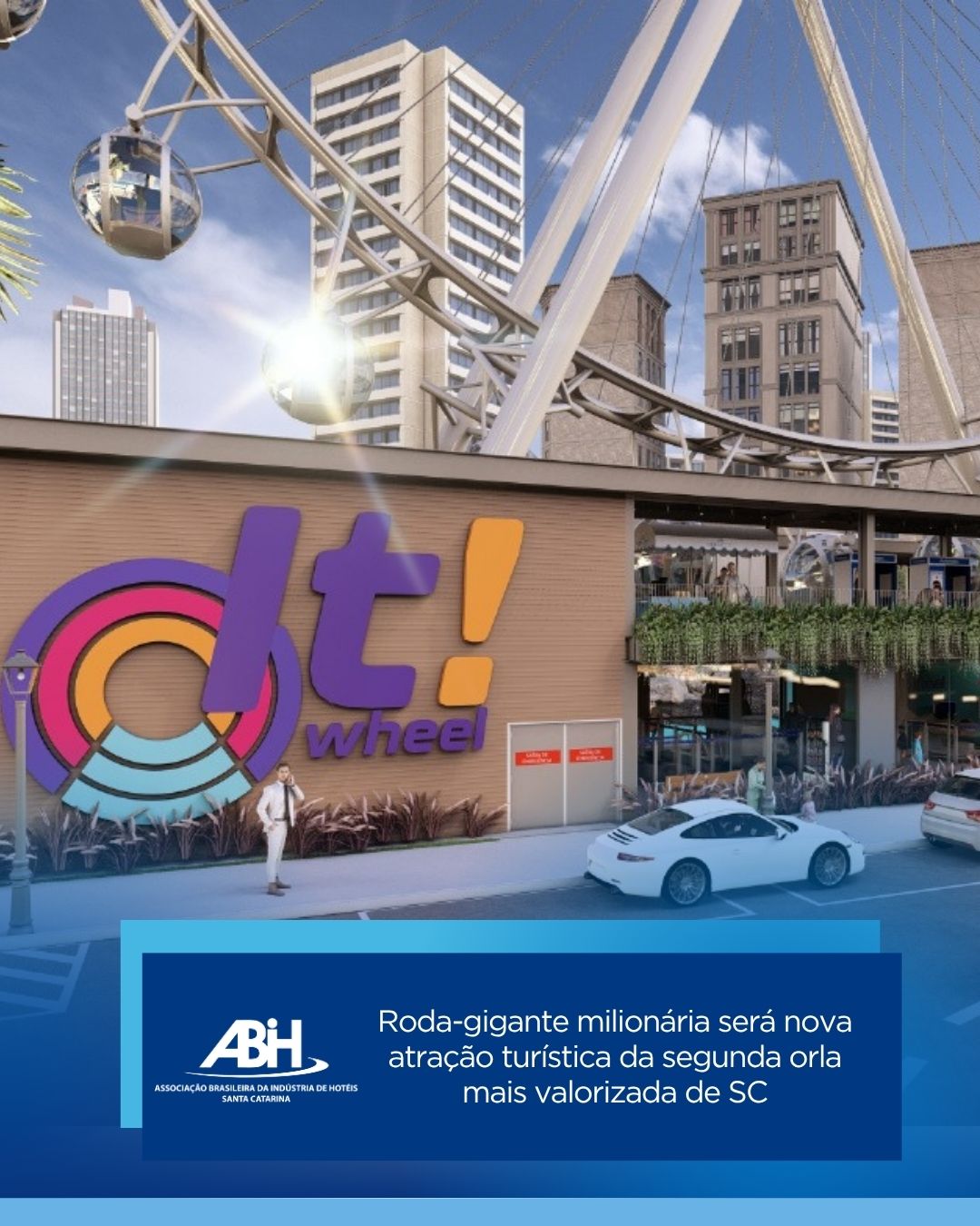 Roda-gigante milionária será nova atração turística da segunda orla mais valorizada de SC