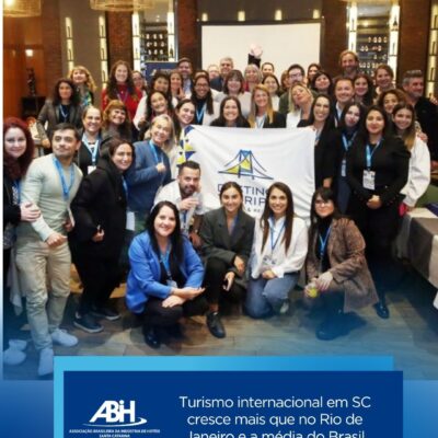 Turismo internacional em SC cresce mais que no Rio de Janeiro e a média do Brasil