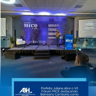 Prefeita Juliana abre o VII Fórum MICE destacando Balneário Camboriú como destino para o ano todo