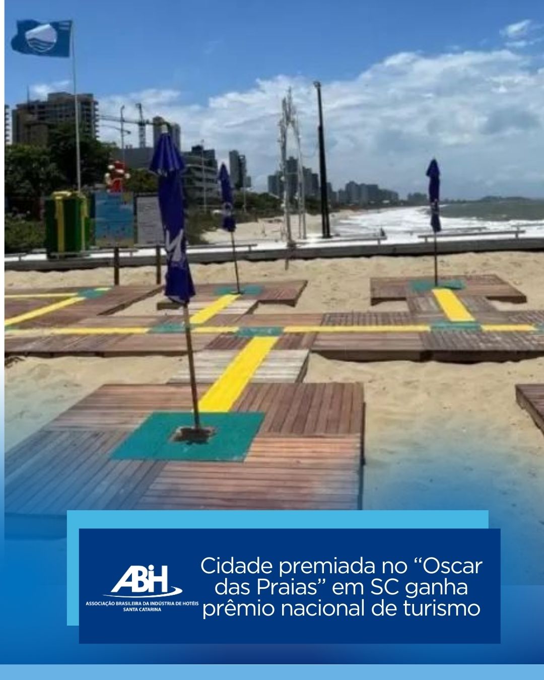 Cidade premiada no “Oscar das Praias” em SC ganha prêmio nacional de turismo Cidade premiada no “Oscar das Praias” em SC ganha prêmio nacional de turismo