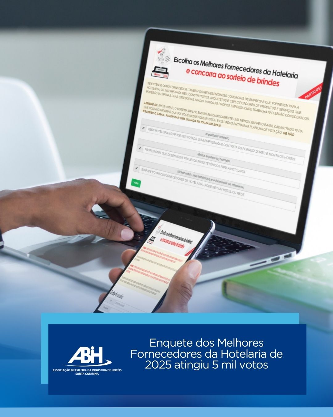 Enquete dos Melhores Fornecedores da Hotelaria de 2025 atingiu 5 mil votos Enquete dos Melhores Fornecedores da Hotelaria de 2025 atingiu 5 mil votos