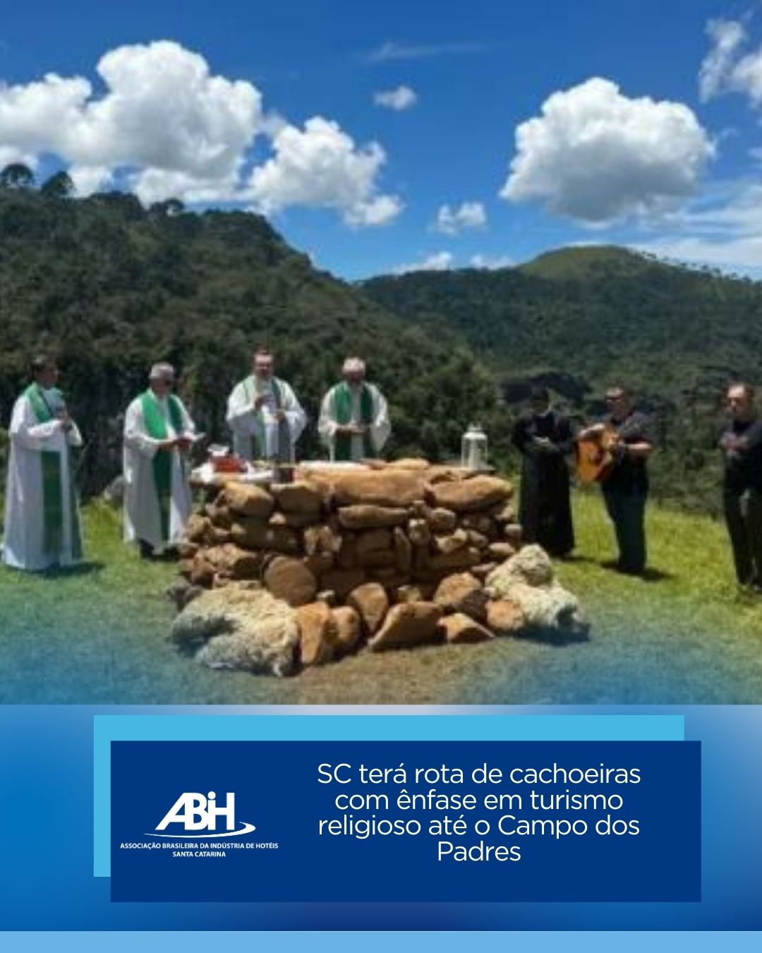 SC terá rota de cachoeiras com ênfase em turismo religioso até o Campo dos Padres