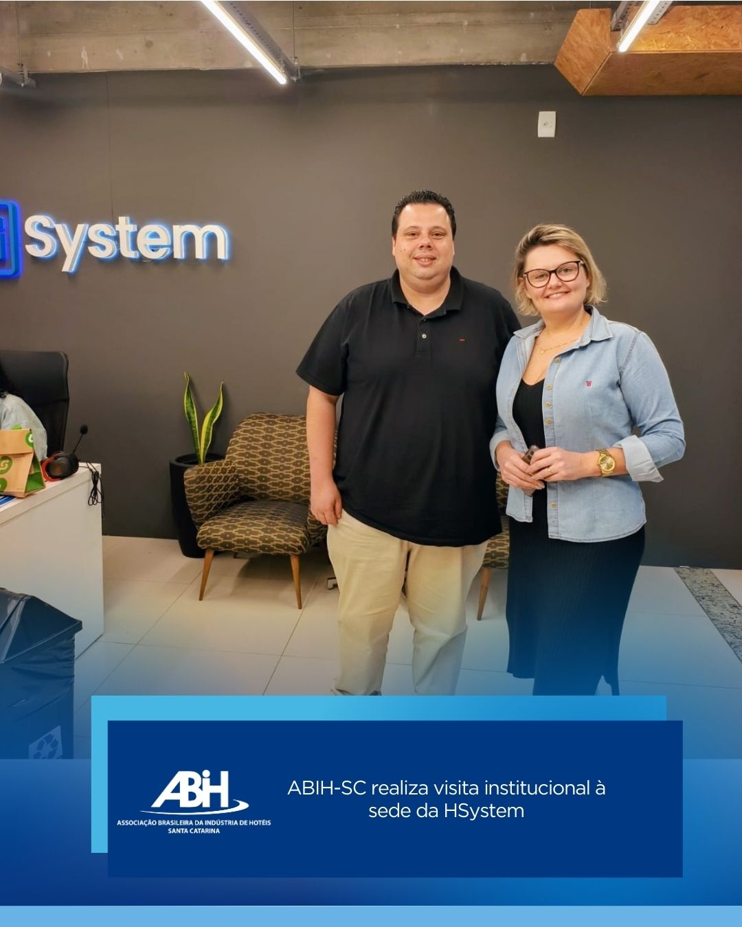 ABIH-SC realiza visita institucional à sede da HSystem