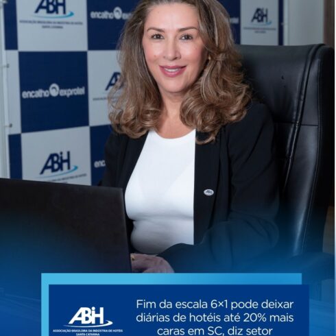 Fim da escala 6×1 pode deixar diárias de hotéis até 20% mais caras em SC, diz setor