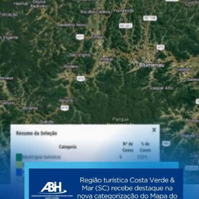 Região turística Costa Verde & Mar (SC) recebe destaque na nova categorização do Mapa do Turismo do MTur