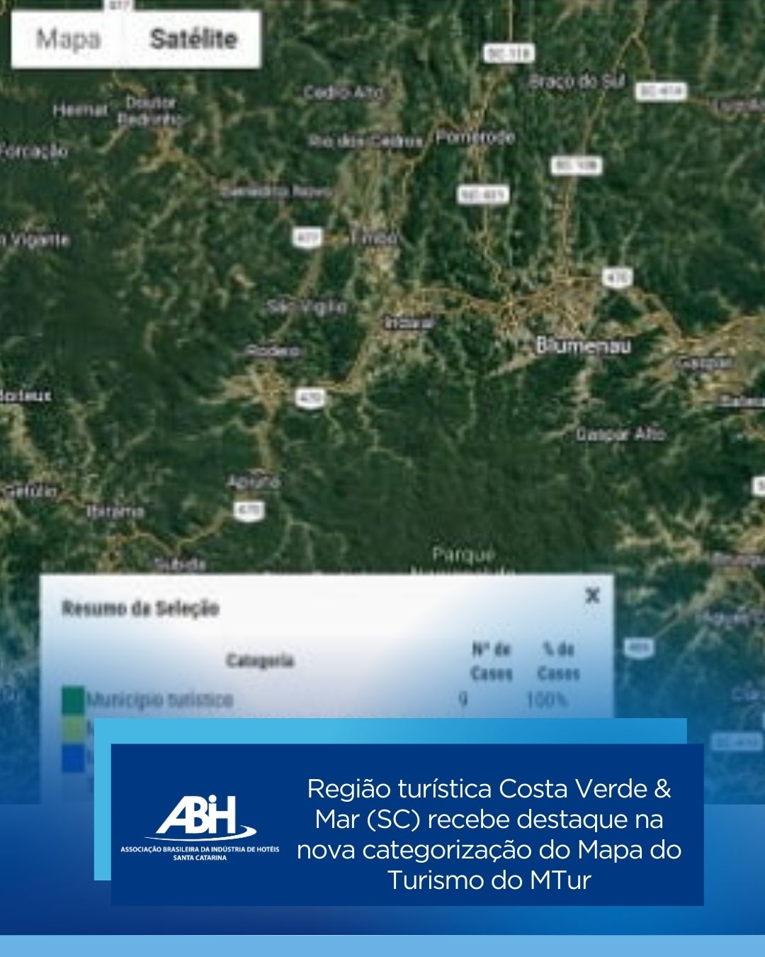 Região turística Costa Verde & Mar (SC) recebe destaque na nova categorização do Mapa do Turismo do MTur