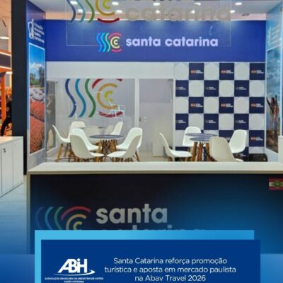 Santa Catarina reforça promoção turística e aposta em mercado paulista na Abav Travel 2026