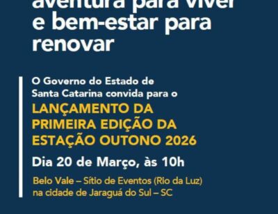 lançamento estação outono setur sc