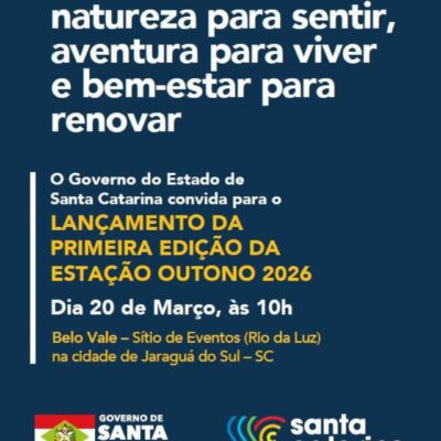 lançamento estação outono setur sc