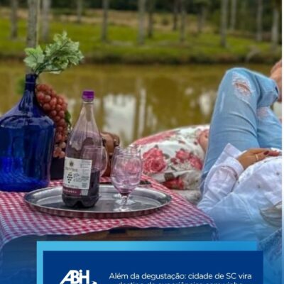 Além da degustação cidade de SC vira destino de experiências com vinho