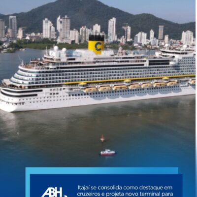 Itajaí se consolida como destaque em cruzeiros e projeta novo terminal para ampliar turismo