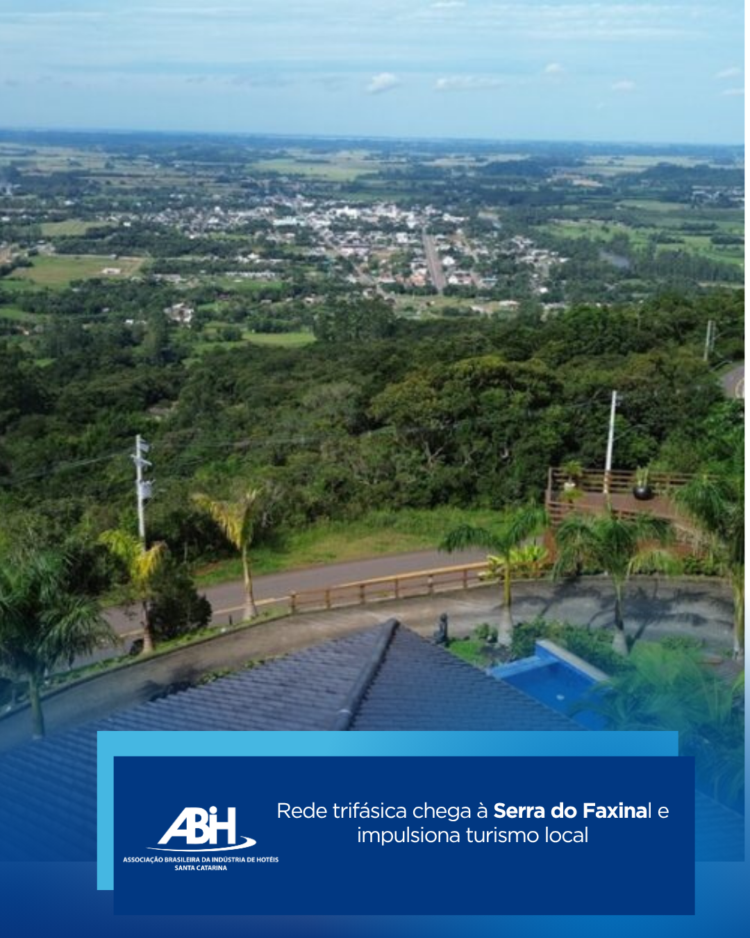 Rede trifásica chega à Serra do Faxinal e impulsiona turismo local