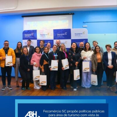 Fecomércio SC propõe políticas públicas para área de turismo com vista às eleições 2026