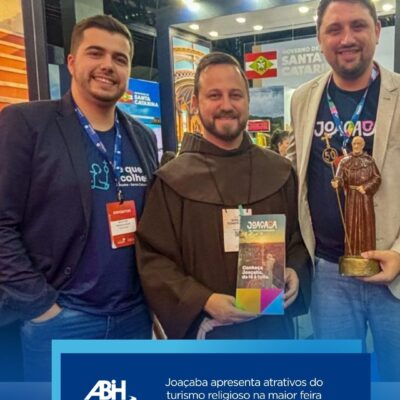 Joaçaba apresenta atrativos do turismo religioso na maior feira católica da América Latina