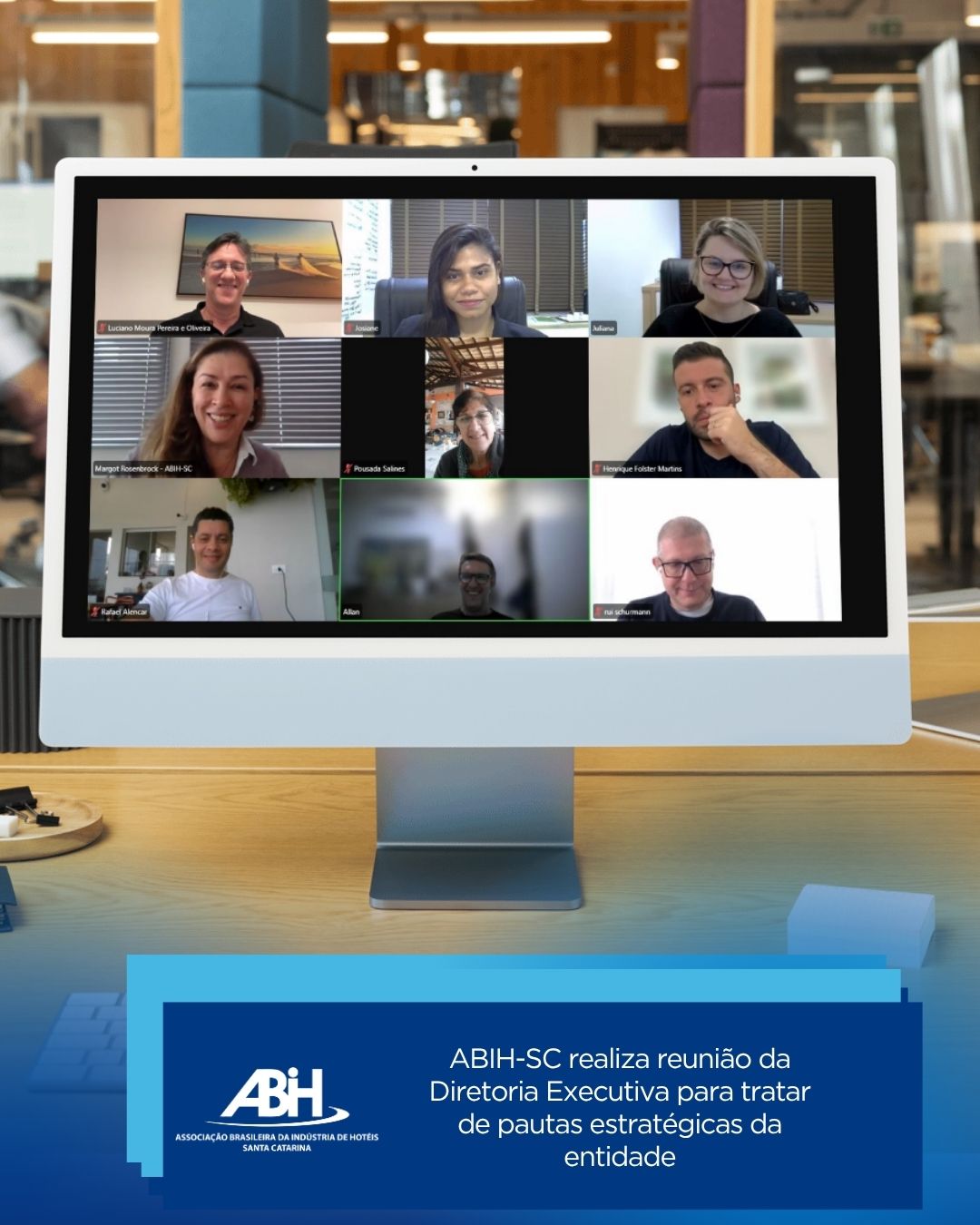 ABIH-SC realiza reunião da Diretoria Executiva para tratar de pautas estratégicas da entidade