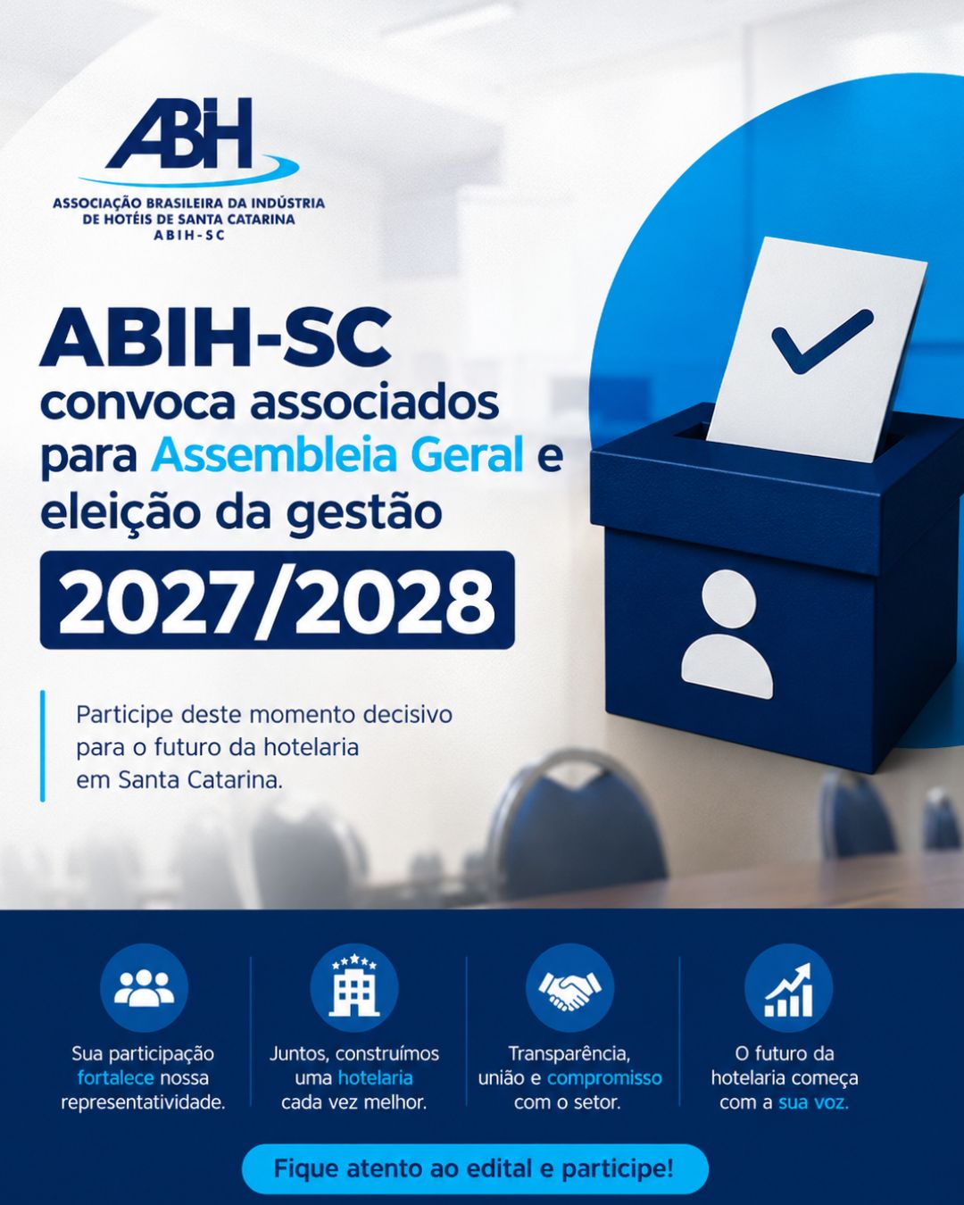 eleição ABIH-SC feed 2026