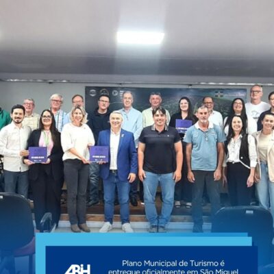 Plano Municipal de Turismo é entregue oficialmente em São Miguel do Oeste
